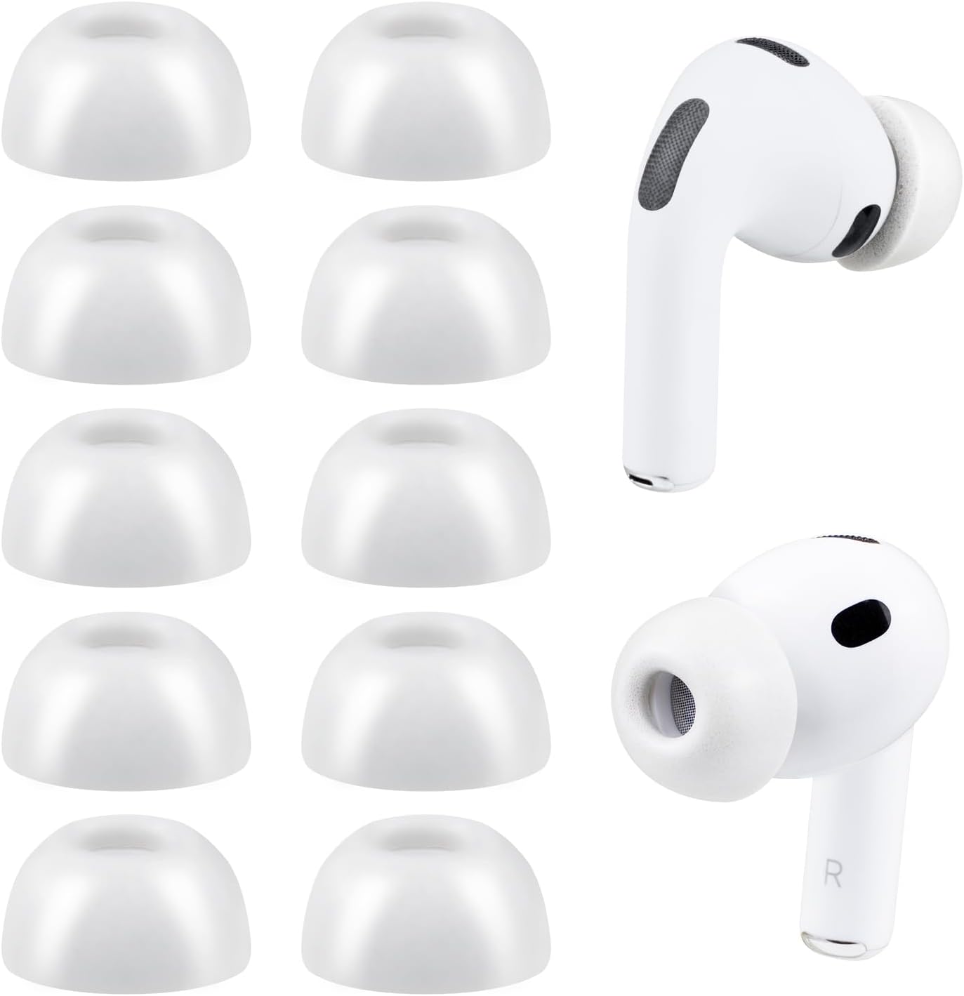 SOULWIT Memory Foam Ear Tips for AirPods Pro 3 - 5 pairs