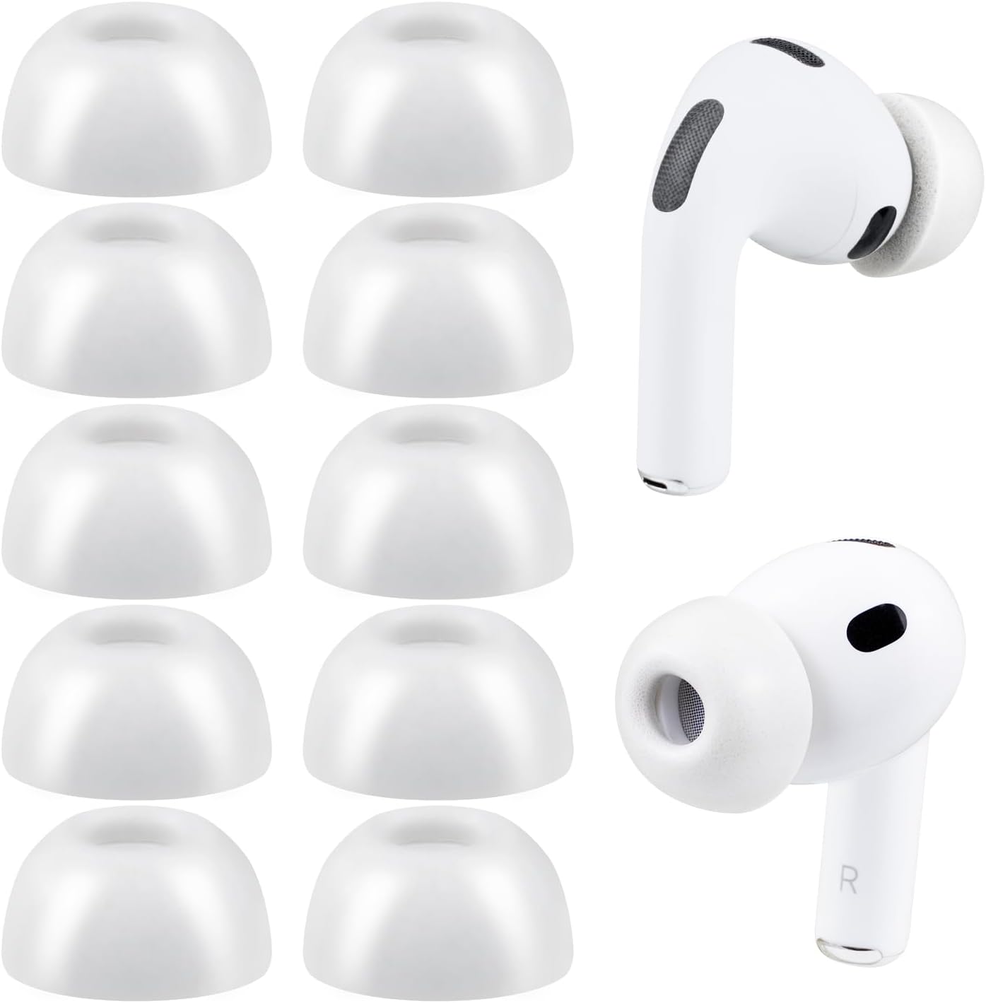 SOULWIT Memory Foam Ear Tips for AirPods Pro 3 - 5 pairs
