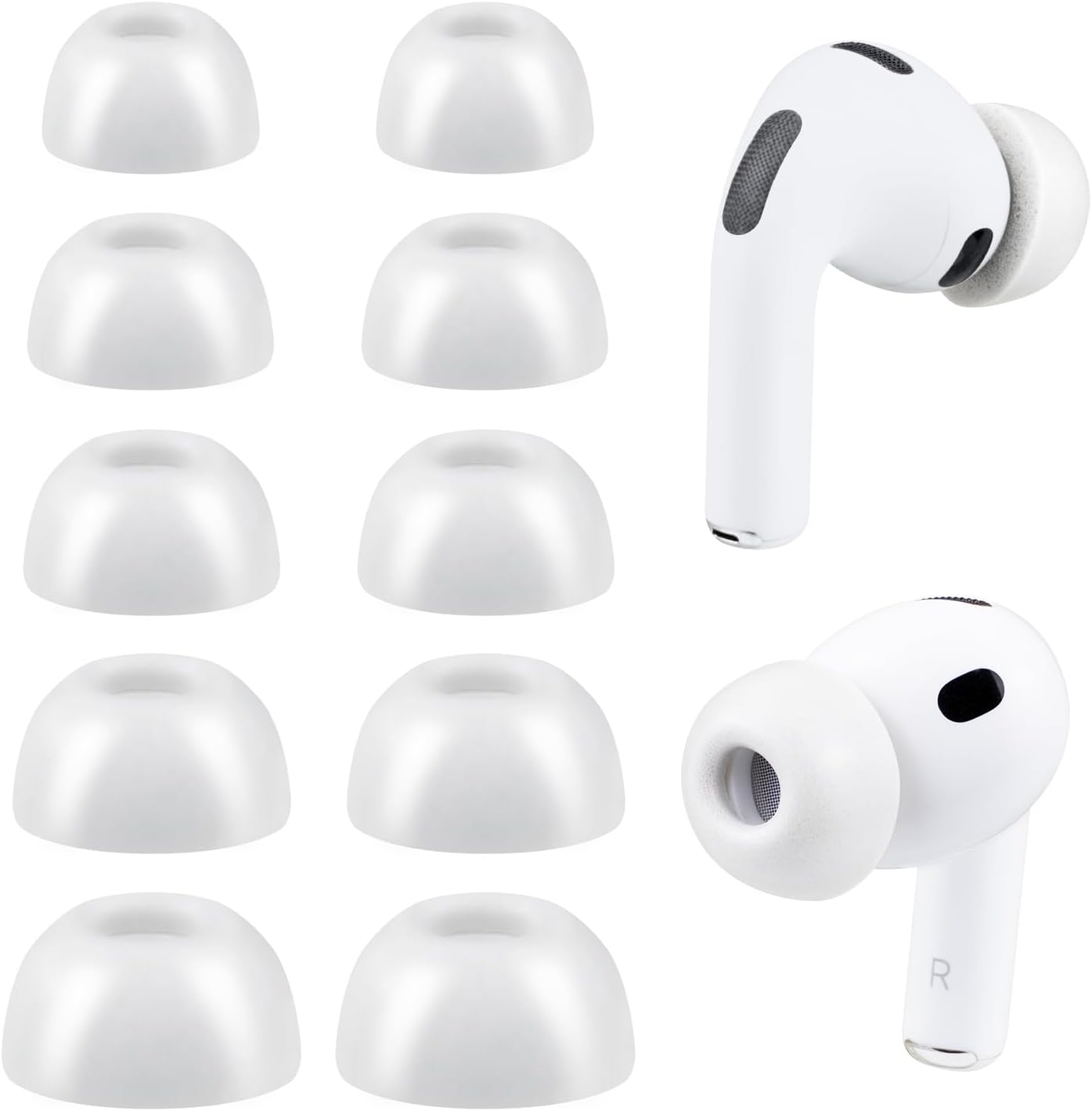 SOULWIT Memory Foam Ear Tips for AirPods Pro 3 - 5 pairs