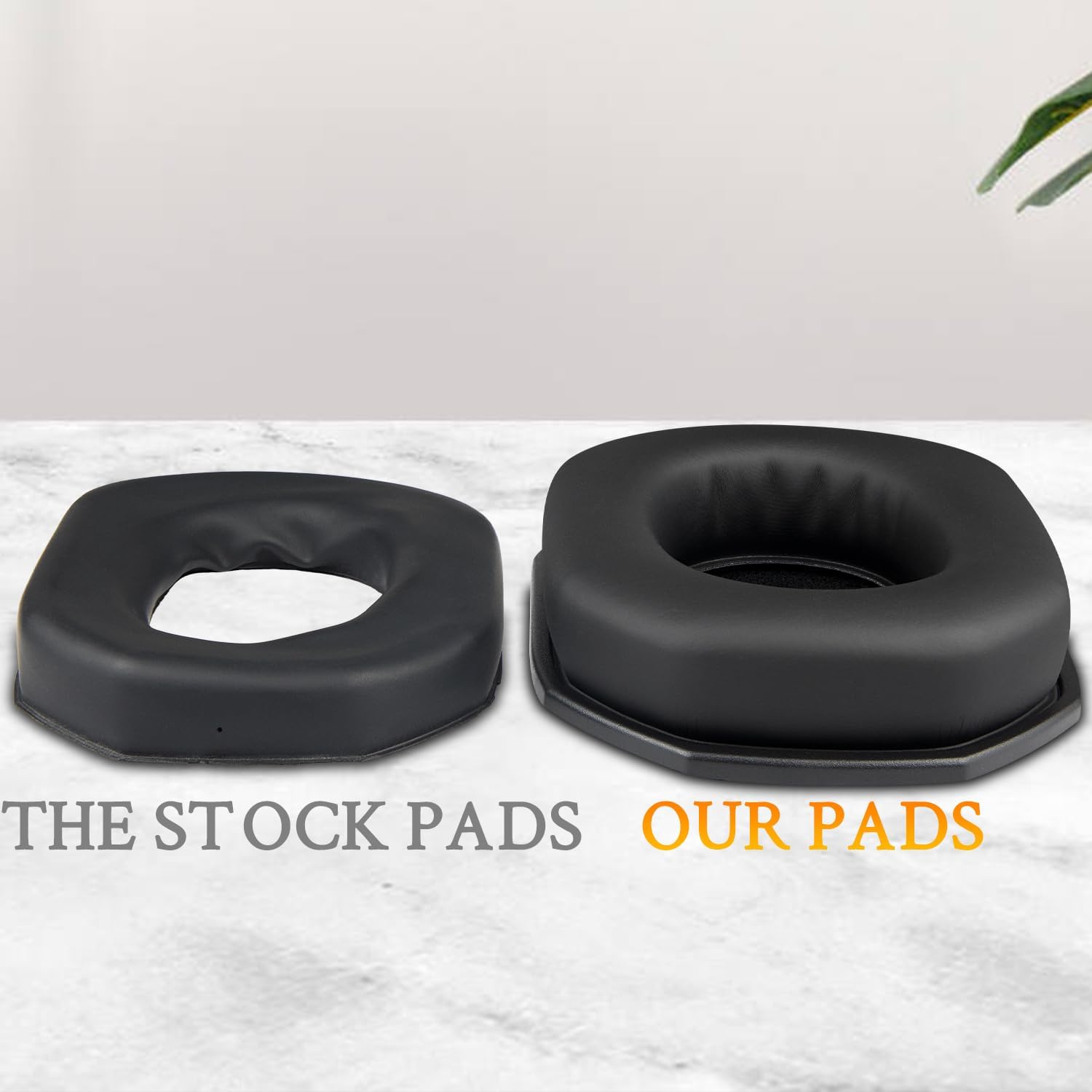 SOULWIT Earpads for Walker's Razor Slim, Razor Digital, Razor Bluetooth, Razor X-TRM, XCEL, XCEL Bluetooth - Protein Leather