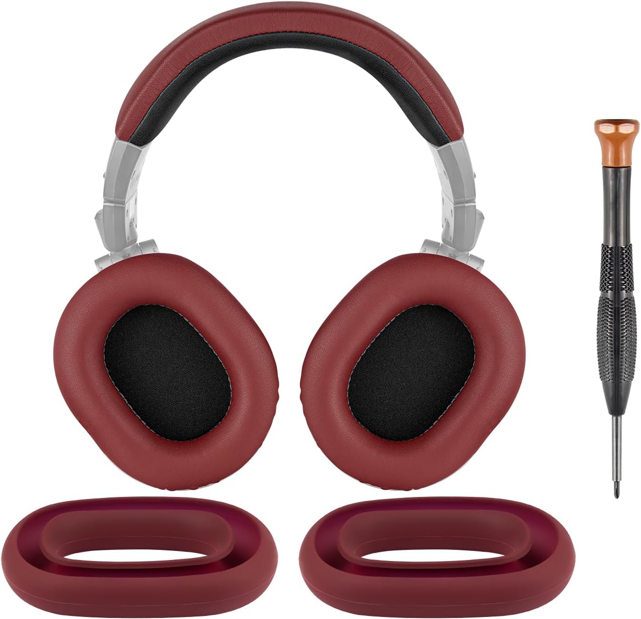 SOULWIT Earpads + Ear Cover+ Headband for ATH M50, M50X, M50XBT, M50XBT2, M50XSTS
