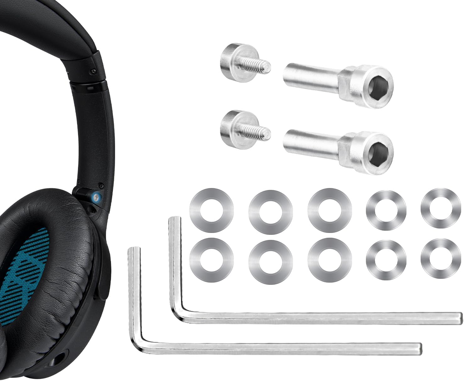 SOULWIT Hinge Screws Parts Kit for Bose QuietComfort 25