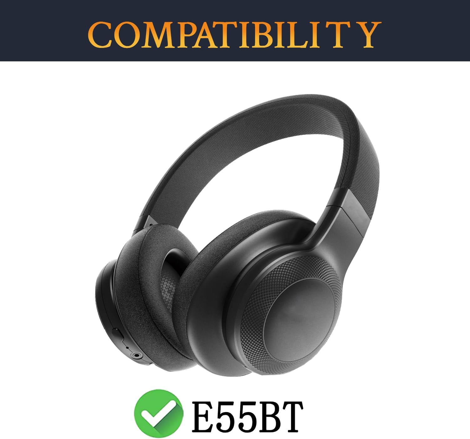 SOULWIT Earpads for JBL E55BT - Cooling Gel