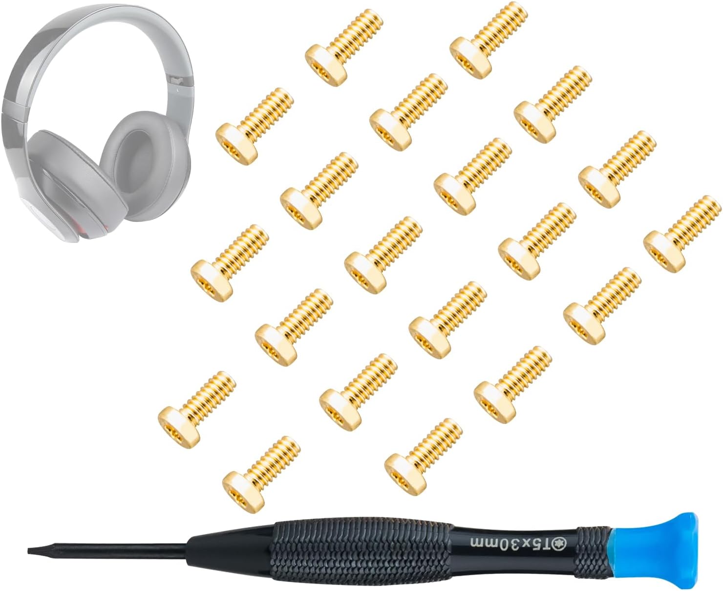 SOULWIT Headband Screws for Beats Studio 1.0, Studio 2, Studio 3, Studio Pro - 20Pcs