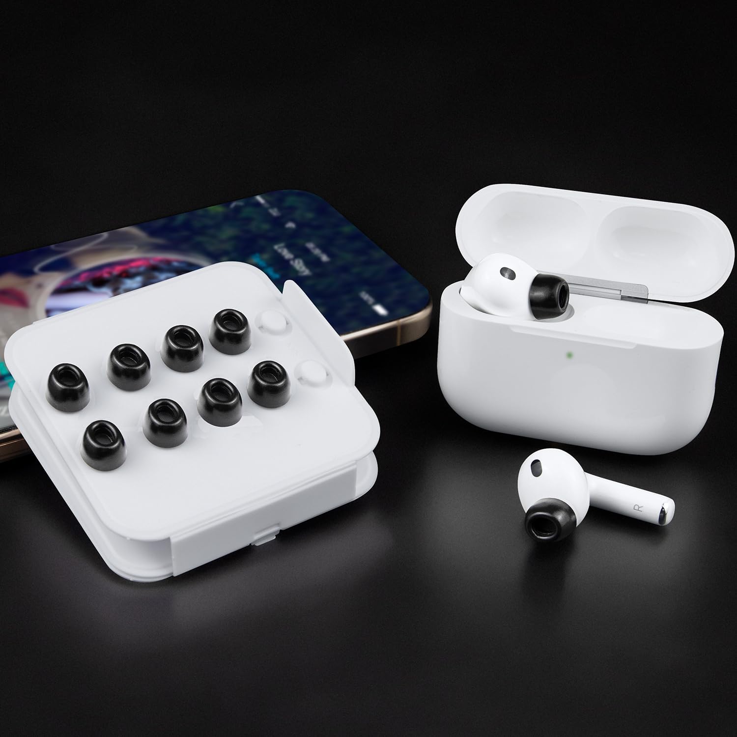 SOULWIT Memory Foam Ear Tips for AirPods Pro 3 - 5 pairs