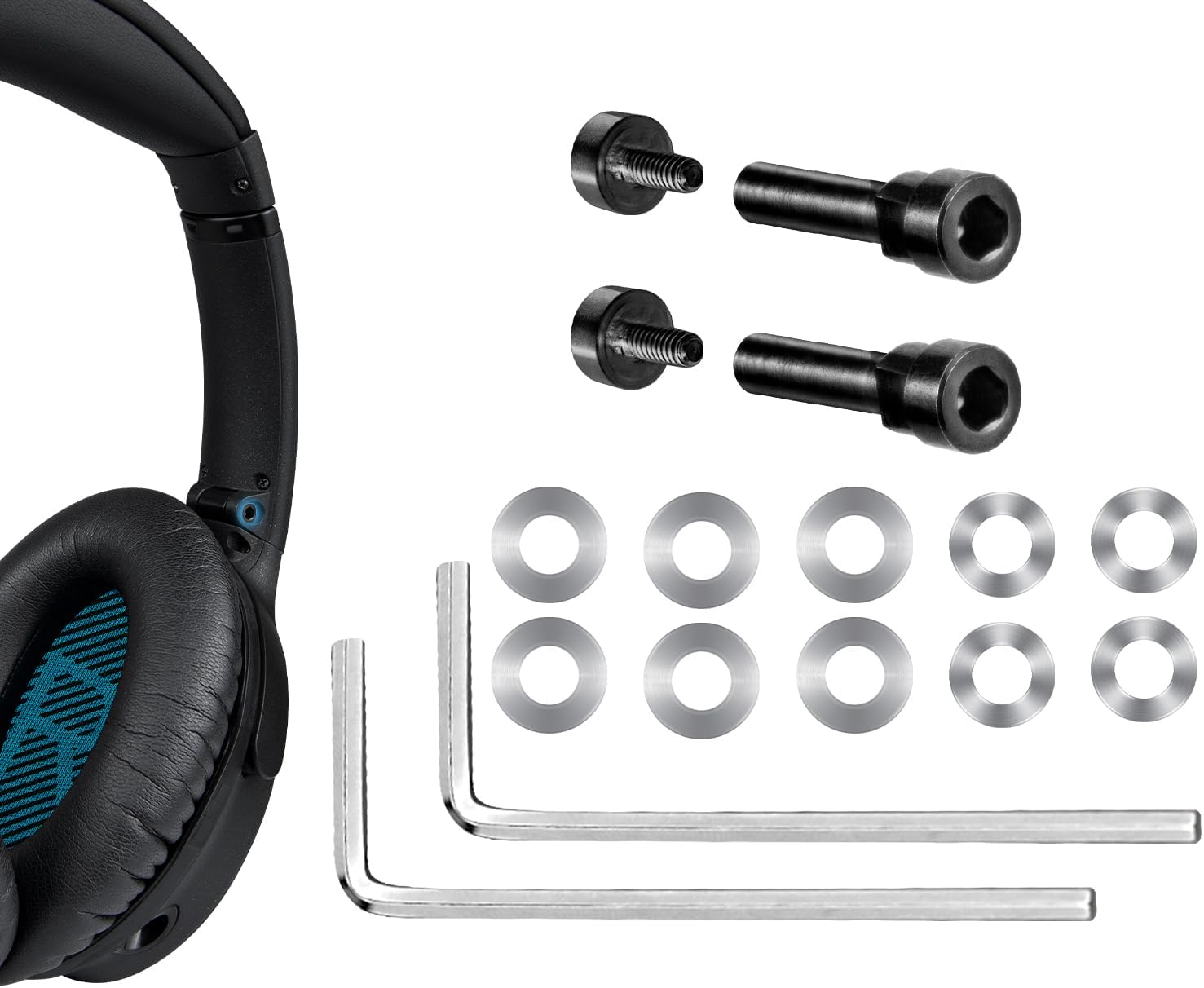 SOULWIT Hinge Screws Parts Kit for Bose QuietComfort 25