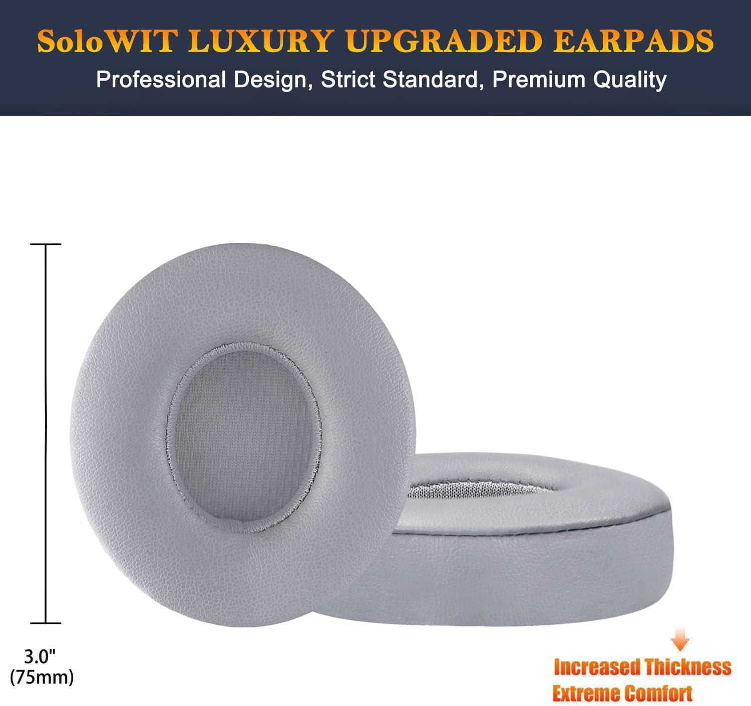 SoloWIT Earpads for Beats Solo 2 & Solo 3 - Protein Leather