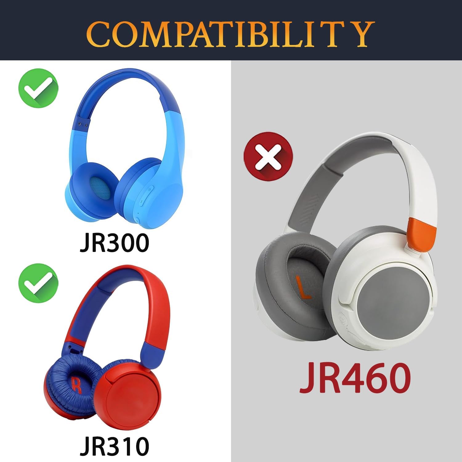 SOULWIT Headband for JBL JR300, JR310
