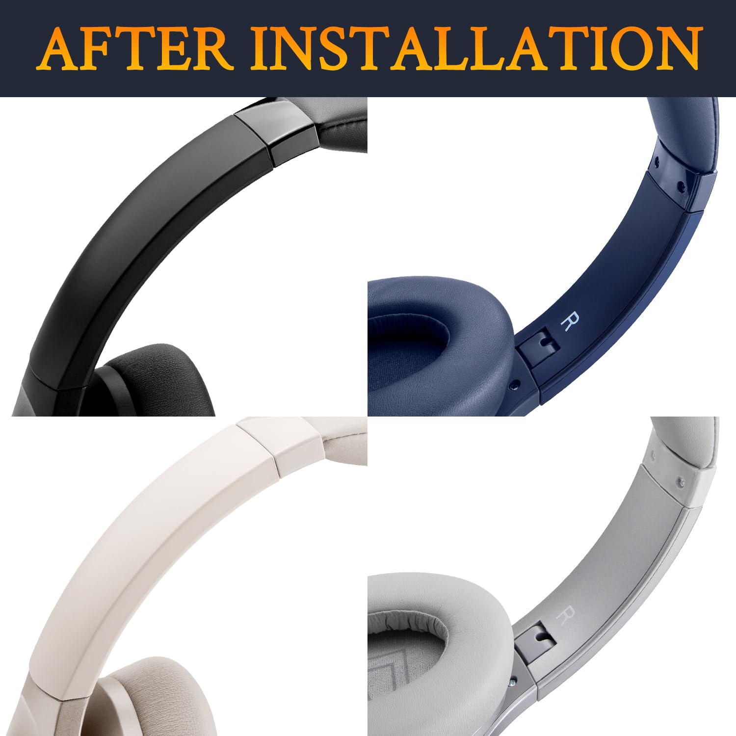 SOULWIT Headband Side Cover Slider Outer & Inner for Anker Soundcore Life 2 / Life Q20 / Life Q20+ / Q20i