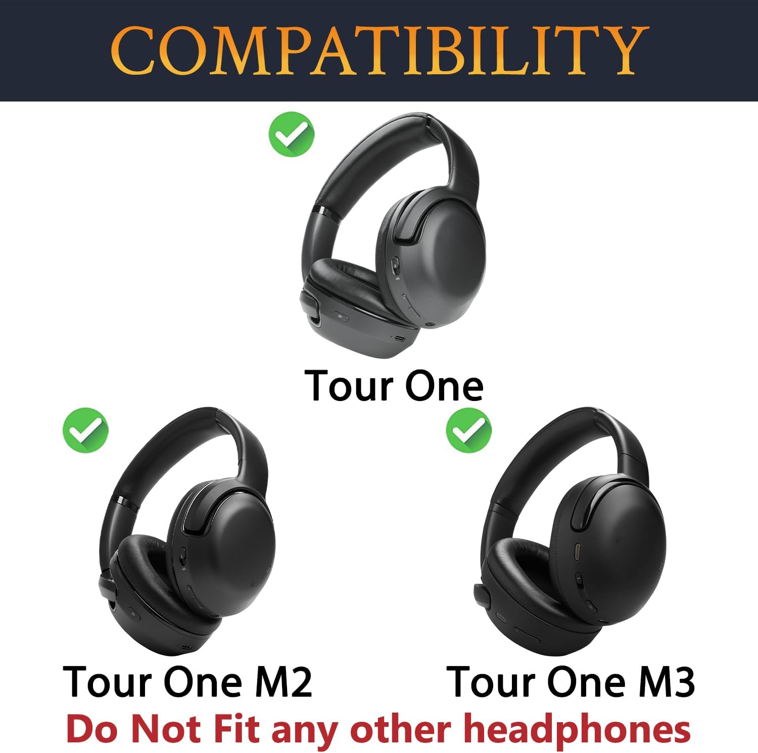 SOULWIT Headband for JBL Tour One, Tour One M2, Tour One M3