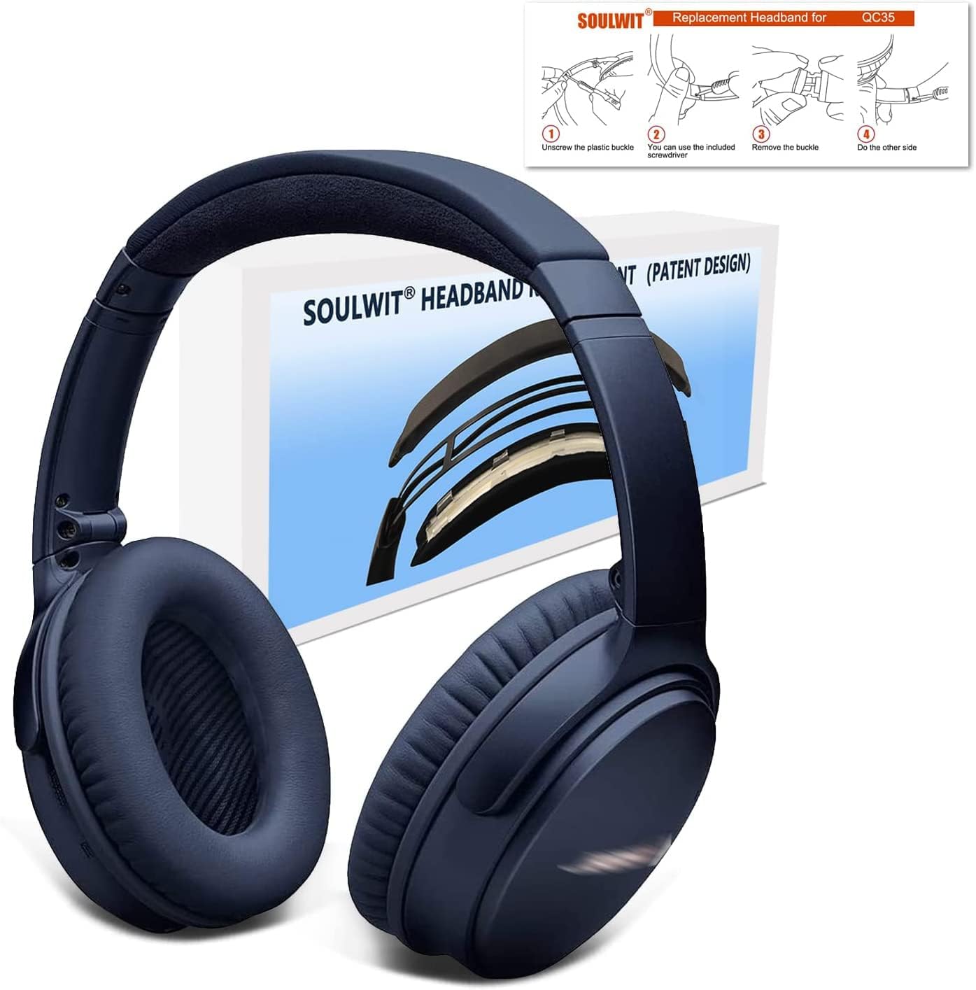 SOULWIT Headband for Bose QuietComfort 35 Series