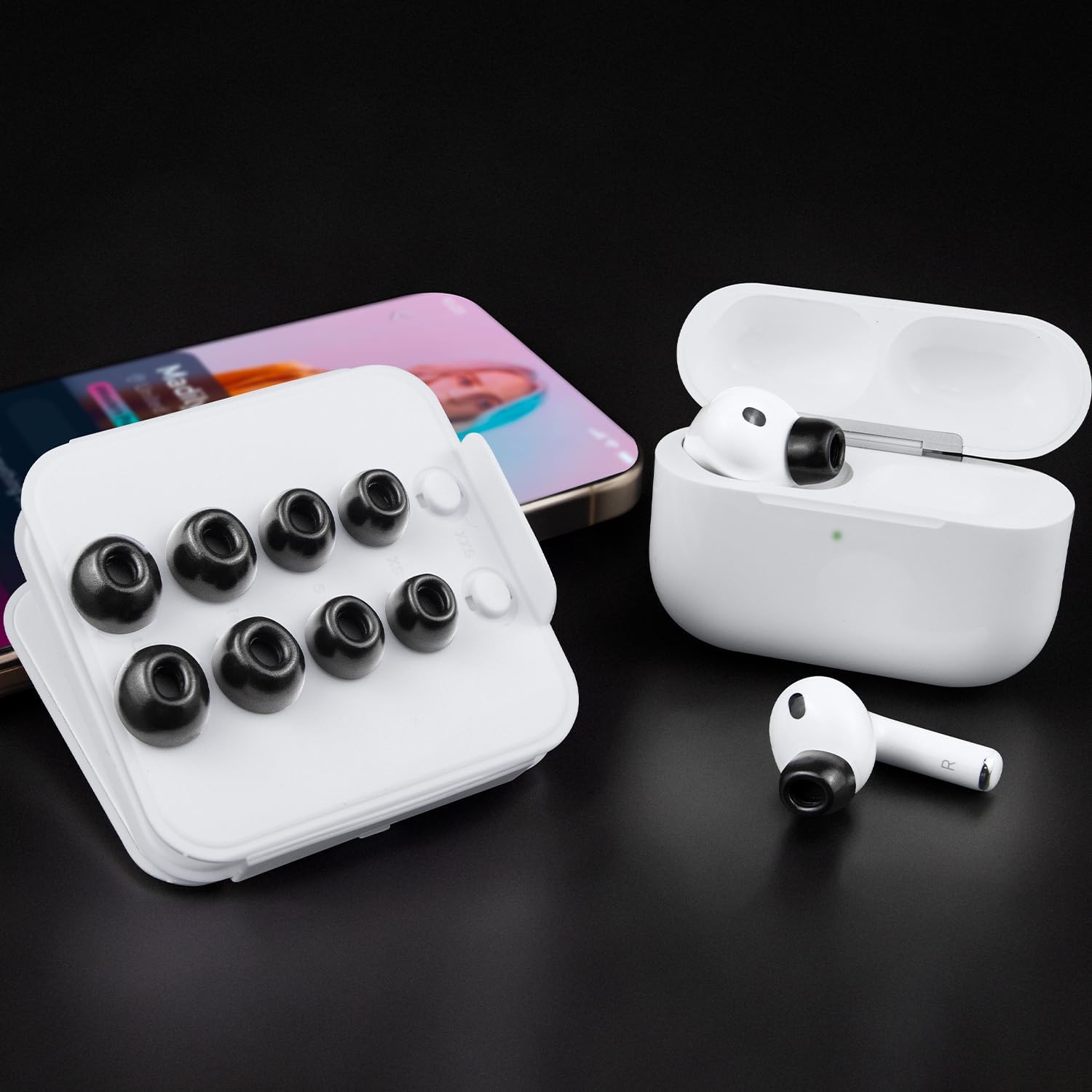 SOULWIT Memory Foam Ear Tips for AirPods Pro 3 - 5 pairs