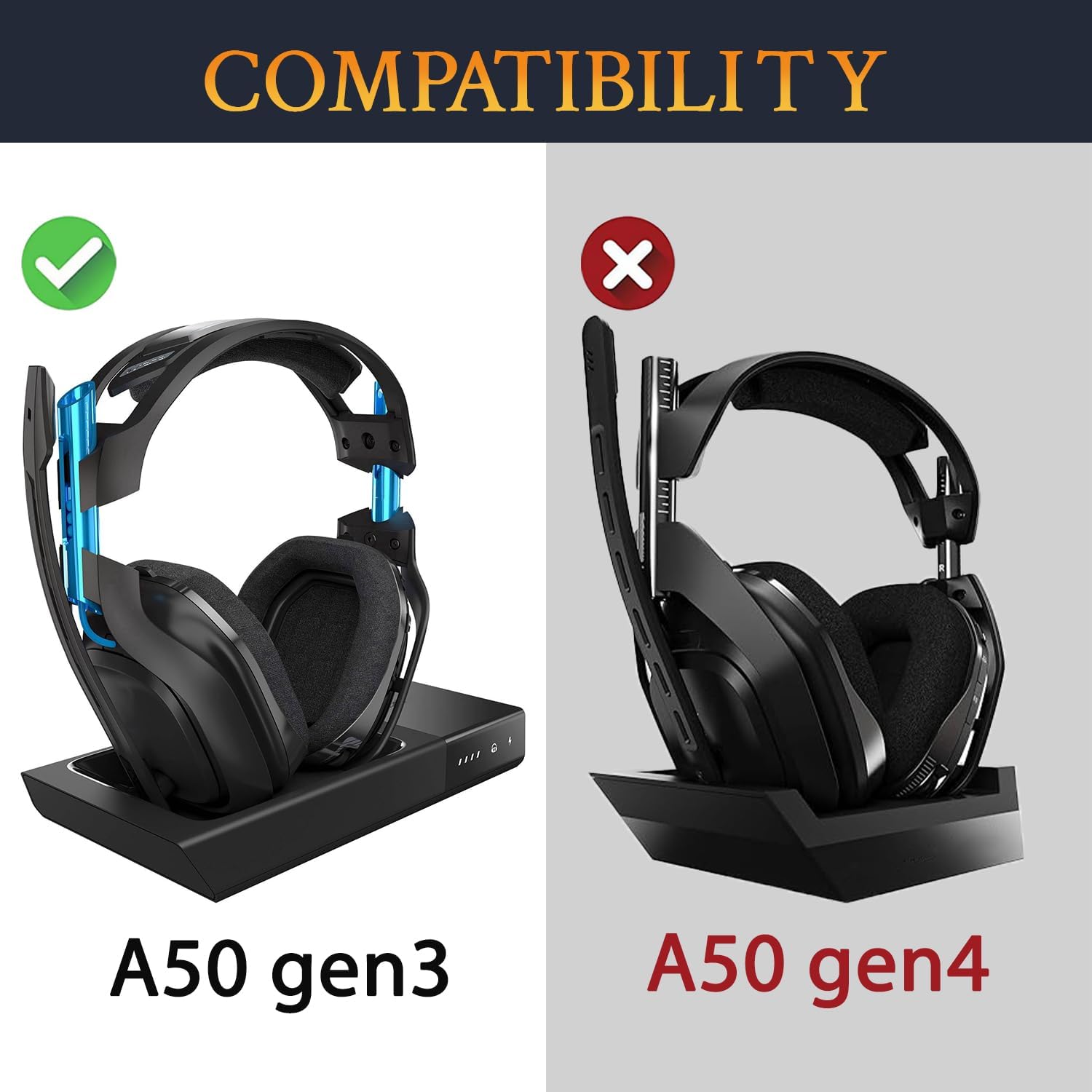 SOULWIT Earpads for Astro A50 Gen 3 - Mesh Fabric