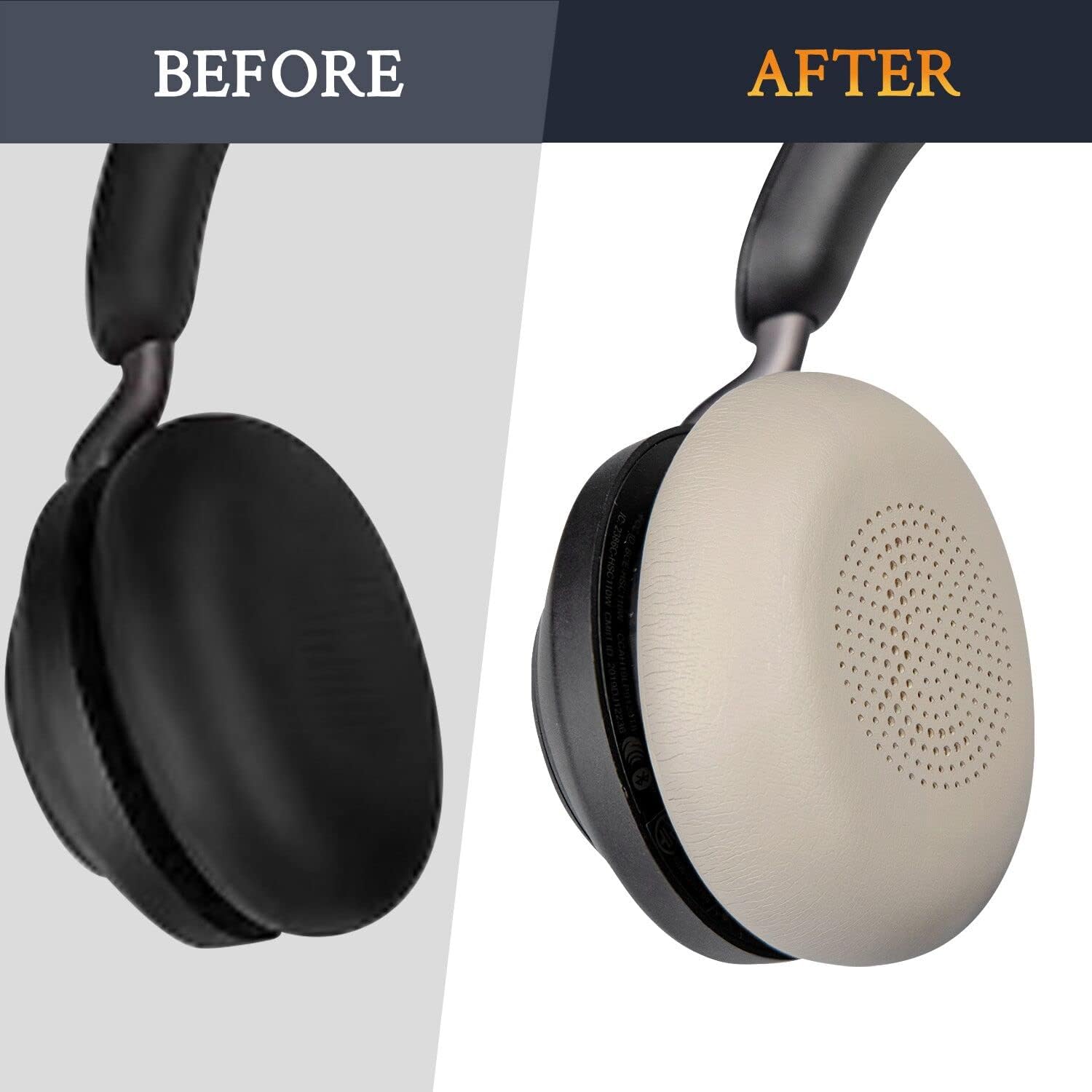 SOULWIT Earpads for Jabra Evolve2 65/40, Elite 45h - Protein Leather