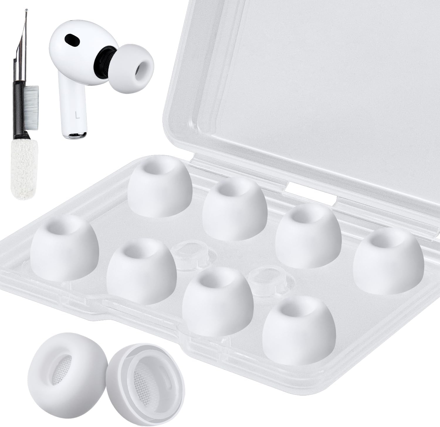 SOULWIT Silicone Ear Tips for AirPods Pro 3 - 5 pairs