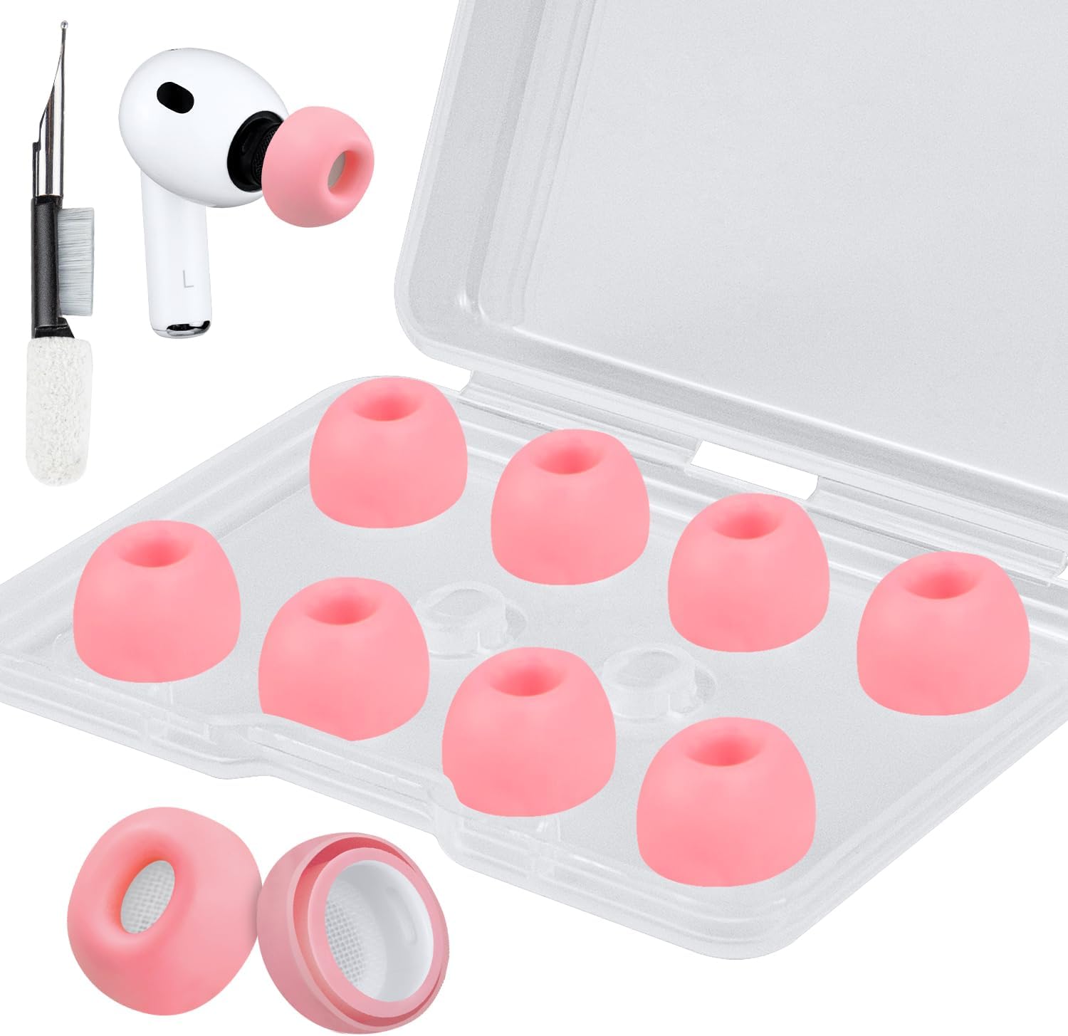 SOULWIT Silicone Ear Tips for AirPods Pro 3 - 5 pairs