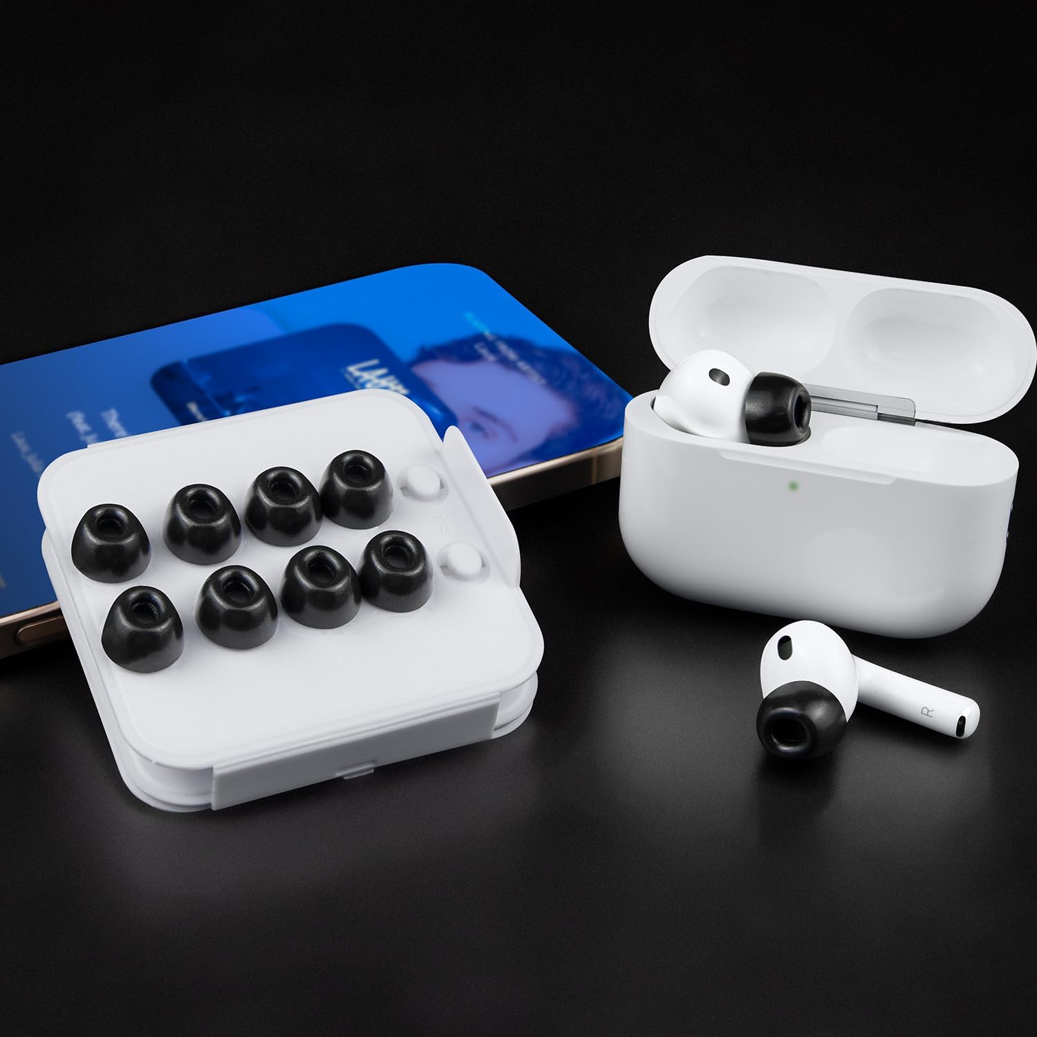 SOULWIT Memory Foam Ear Tips for AirPods Pro 3 - 5 pairs