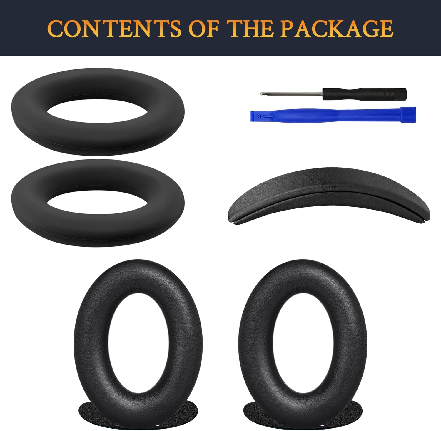 SOULWIT Replacement Kit for Bose QuietComfort 25, Earpads + Headband + Earpads Cover