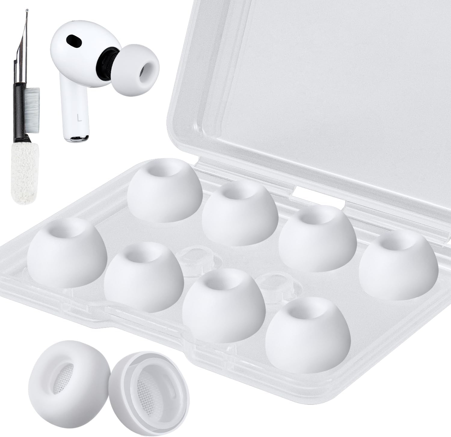 SOULWIT Silicone Ear Tips for AirPods Pro 3 - 5 pairs