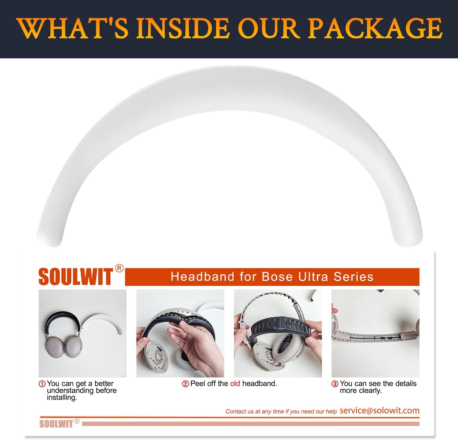 SOULWIT Headband for Bose QuietComfort Ultra, QuietComfort Ultra (2nd Gen)