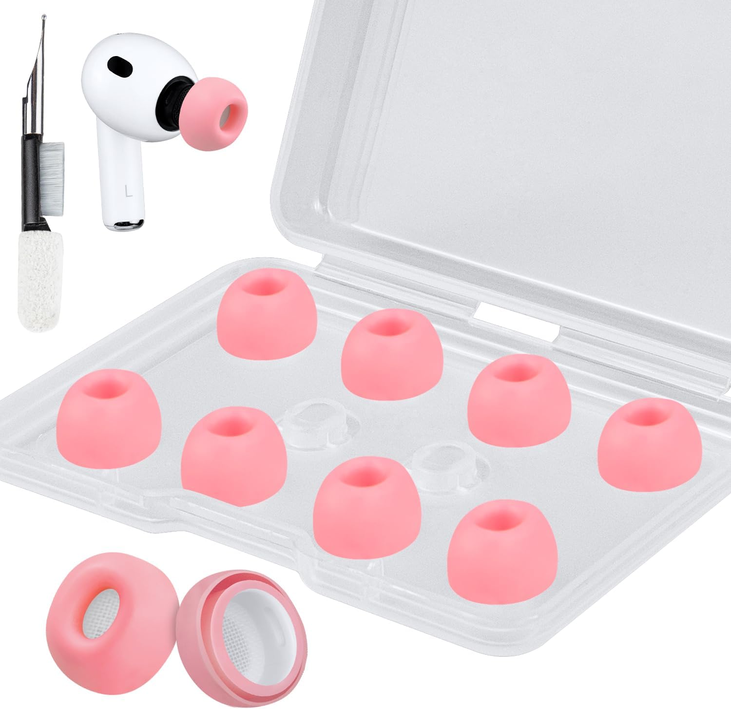 SOULWIT Silicone Ear Tips for AirPods Pro 3 - 5 pairs