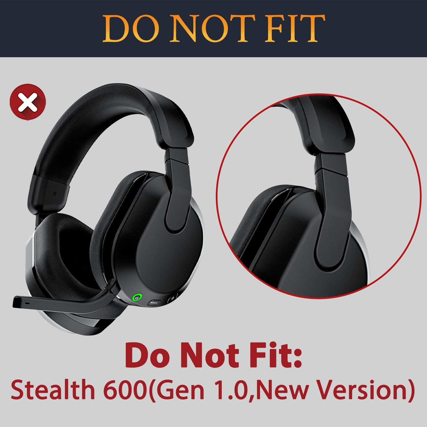 SOULWIT Headband for Turtle Beach Stealth 600 (Gen 1)