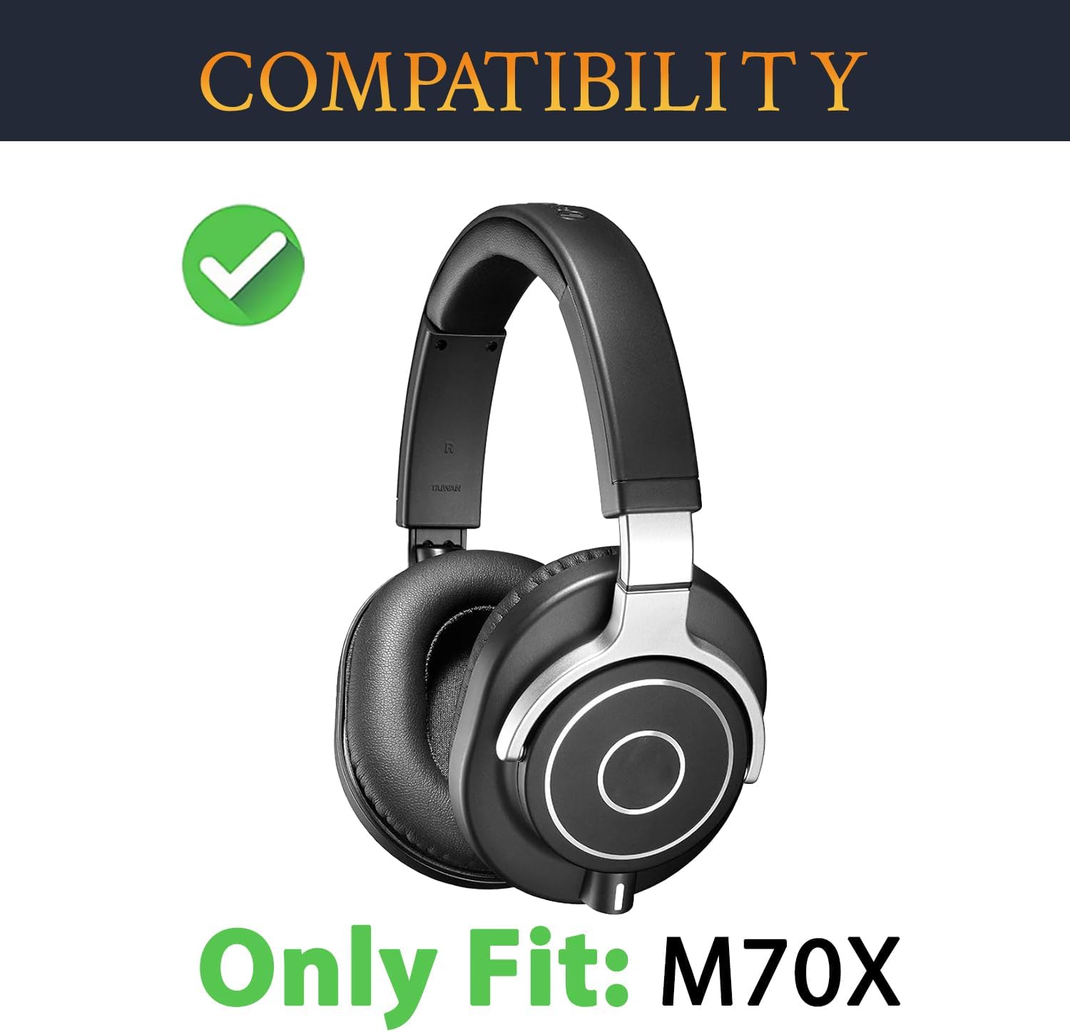 SOULWIT Headband for Audio-Technica ATH-M70X