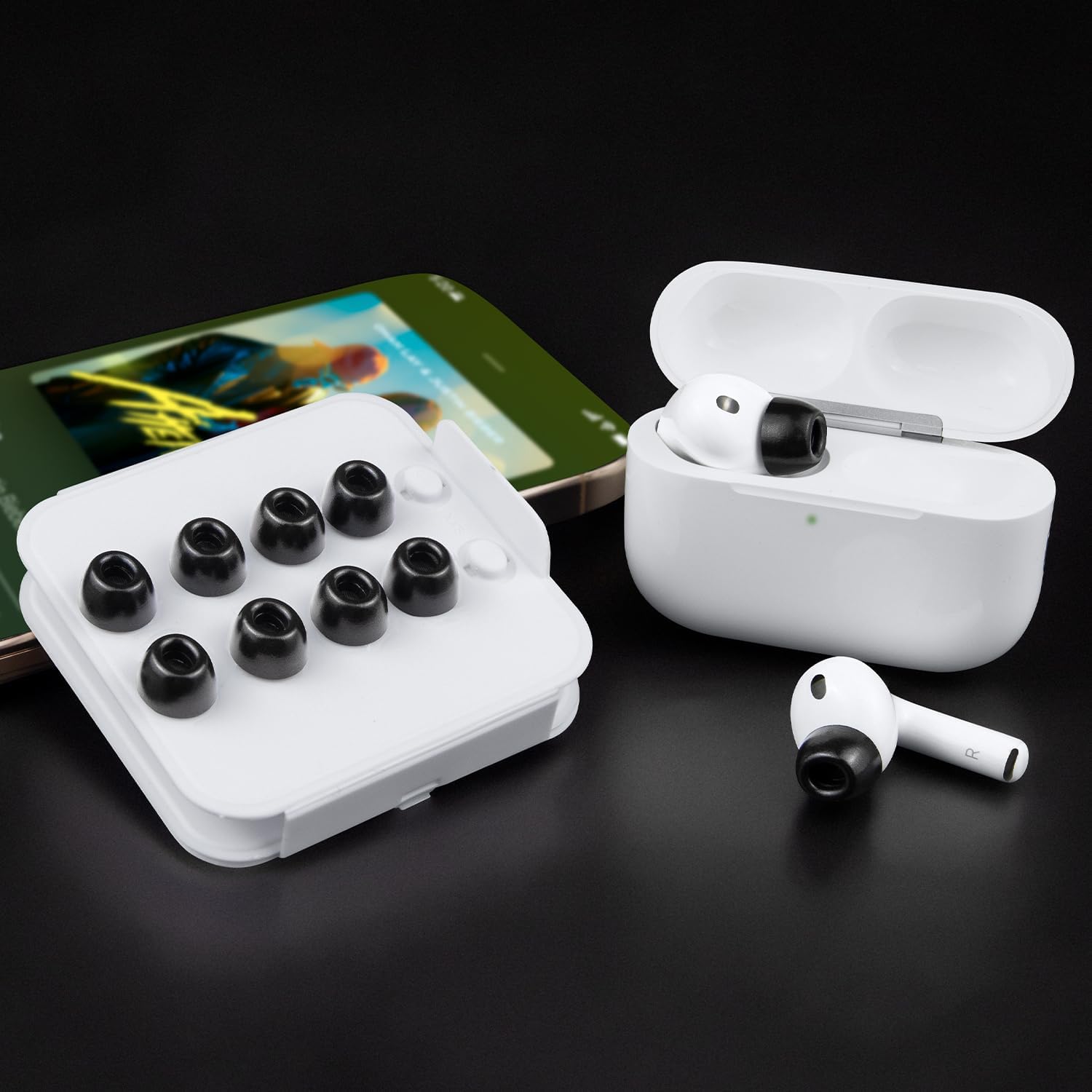 SOULWIT Memory Foam Ear Tips for AirPods Pro 3 - 5 pairs