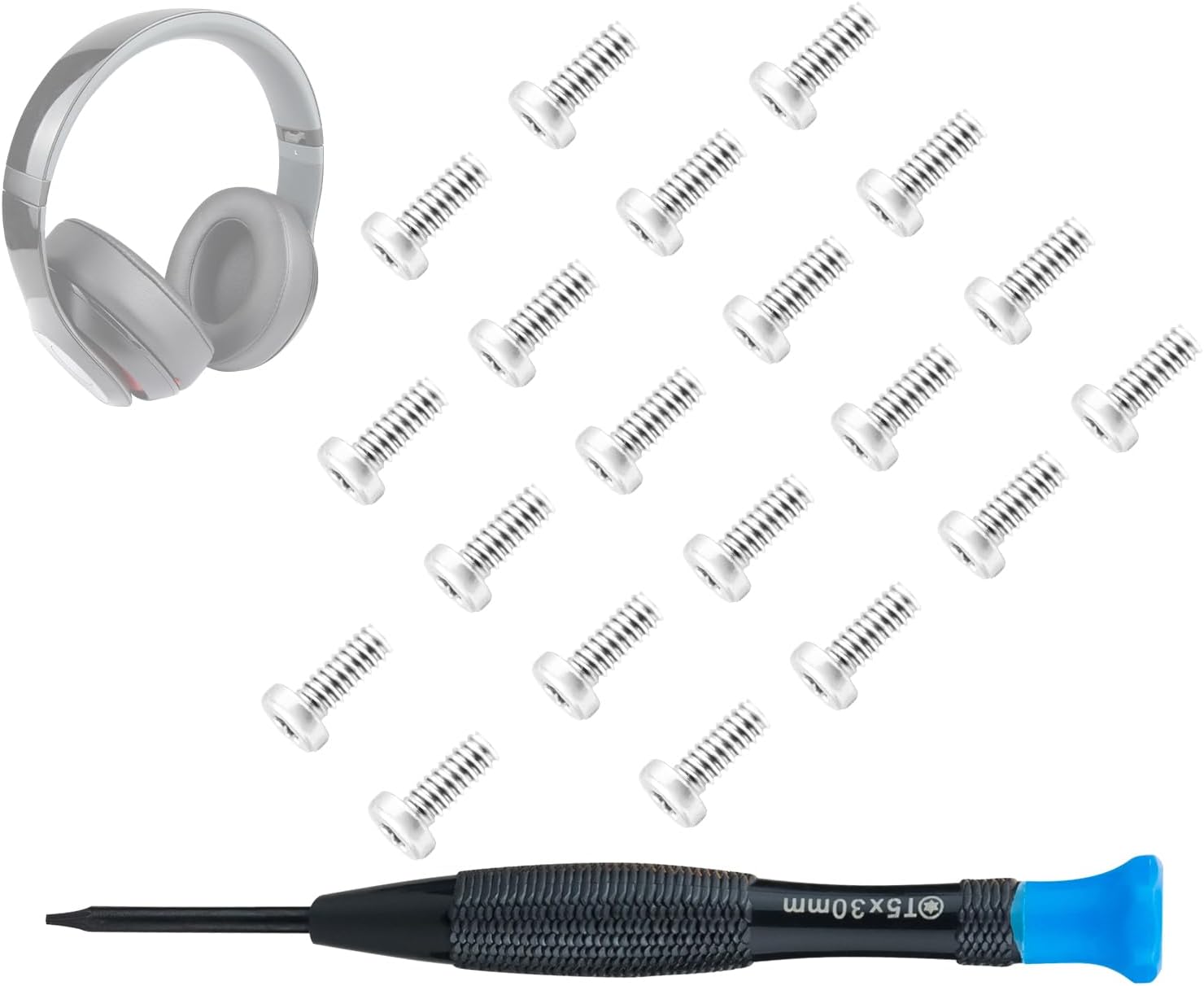 SOULWIT Headband Screws for Beats Studio 1.0, Studio 2, Studio 3, Studio Pro - 20Pcs