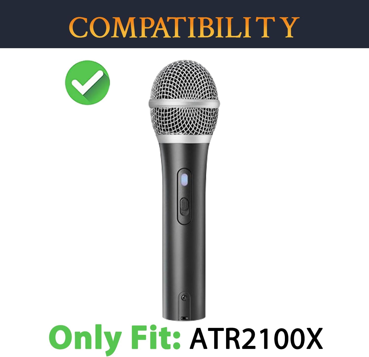 SOULWIT 2Pcs Microphones Pop Filter for Audio-Technica ATR2100X-USB