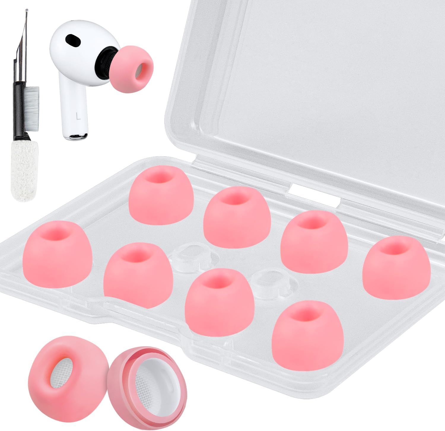 SOULWIT Silicone Ear Tips for AirPods Pro 3 - 5 pairs