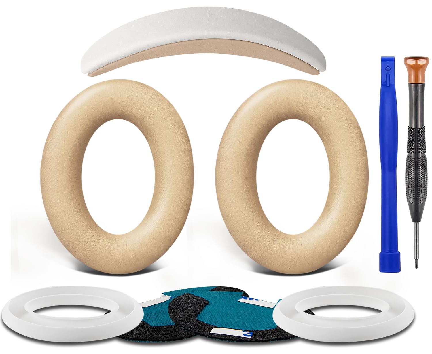 SOULWIT Replacement Kit for Bose QuietComfort 25, Earpads + Headband + Earpads Cover