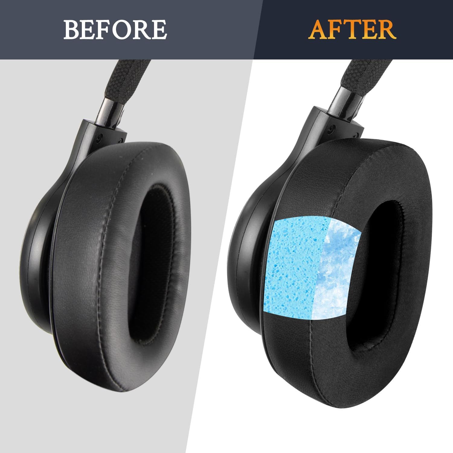 SOULWIT Earpads for JBL E55BT - Cooling Gel