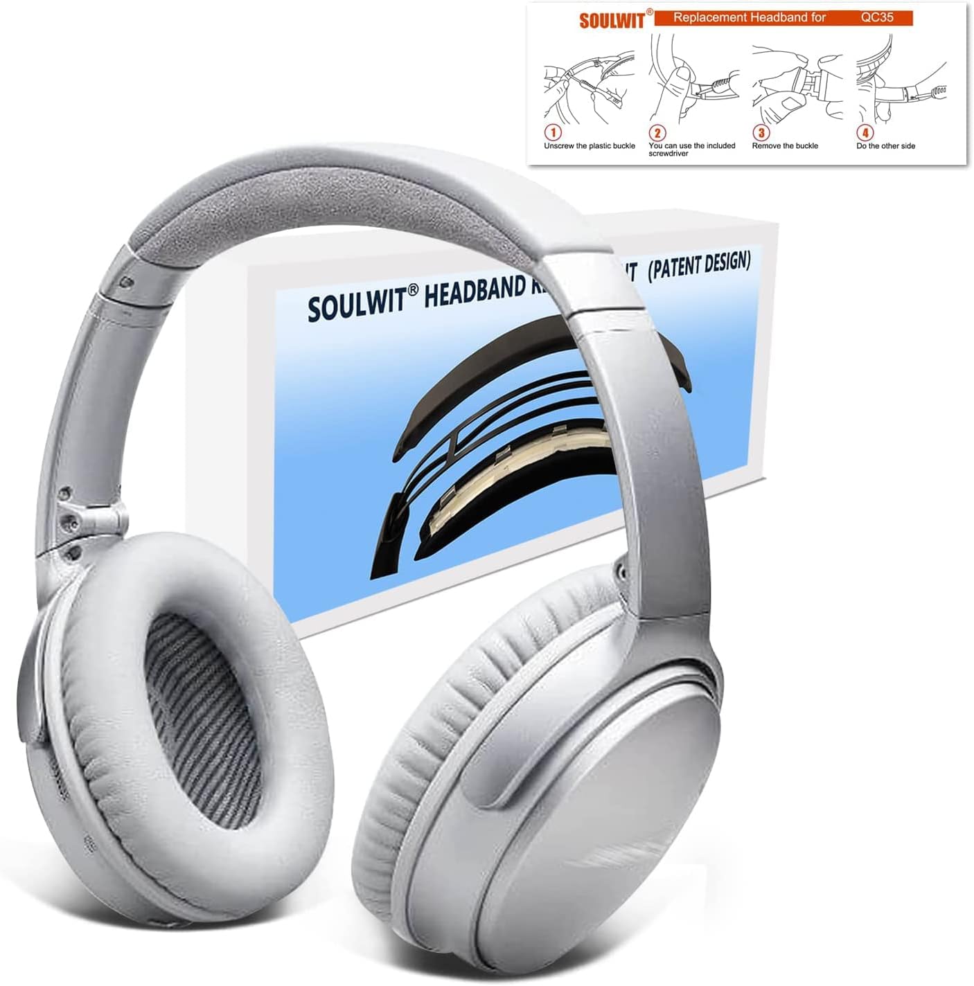 SOULWIT Headband for Bose QuietComfort 35 Series