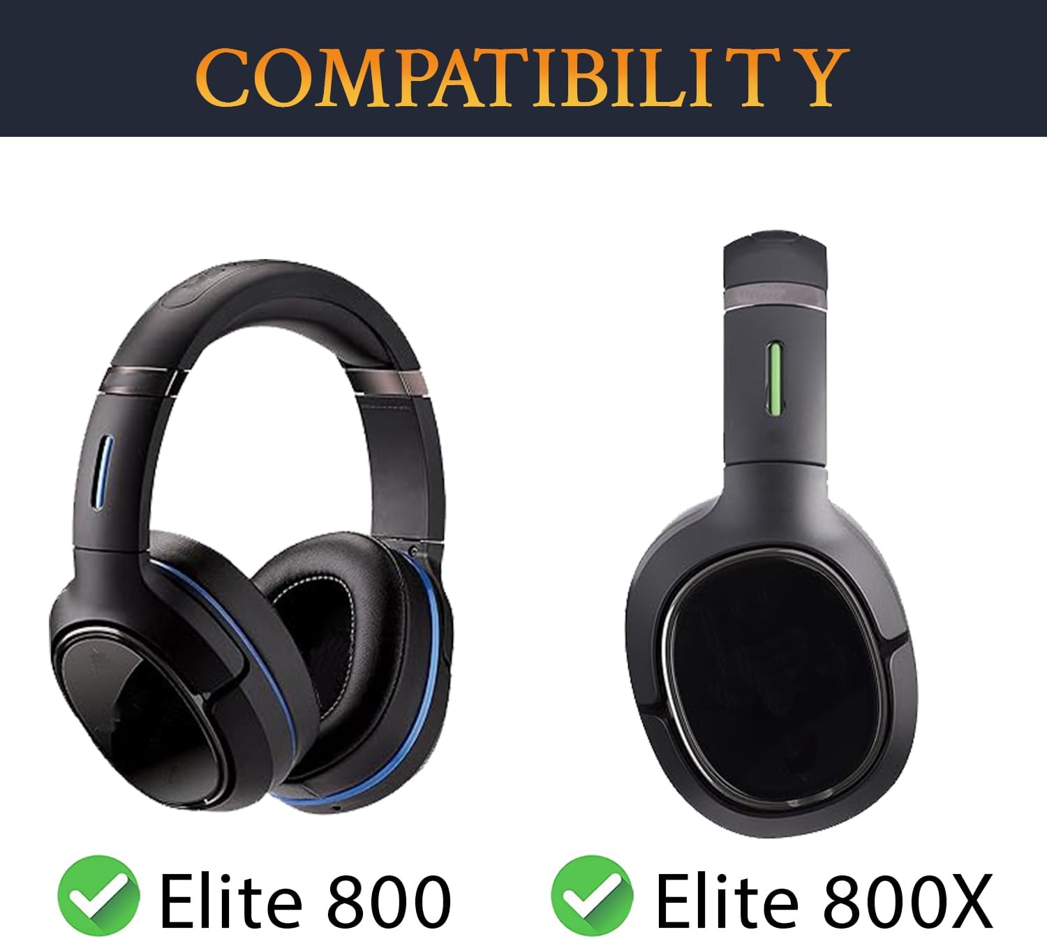 SOULWIT Earpads for Turtle Beach Elite 800, Elite 800X - Protein Leather