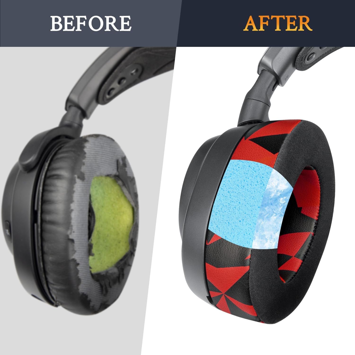SOULWIT Earpads for SteelSeries Arctis Nova Pro Wired, Arctis Nova 1/3 Wired, Arctis Nova 4/5/7 Wireless - Cooling Gel