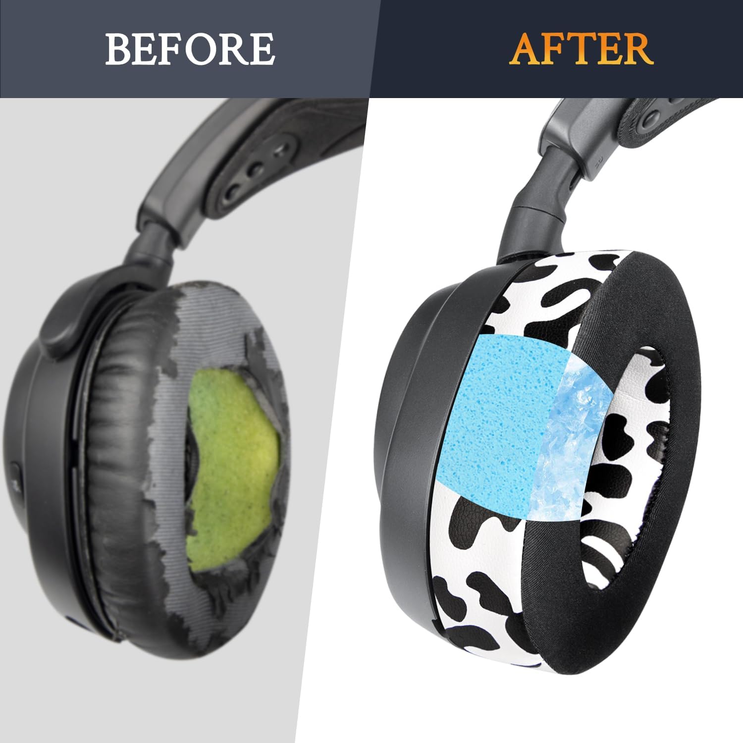 SOULWIT Earpads for SteelSeries Arctis Nova Pro Wired, Arctis Nova 1/3 Wired, Arctis Nova 4/5/7 Wireless - Cooling Gel