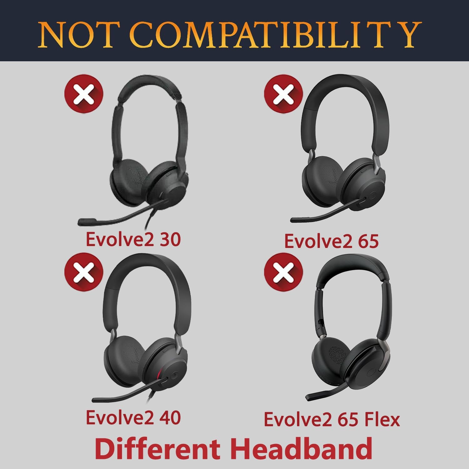 SOULWIT Earpads for Jabra Evolve 10 - Protein Leather