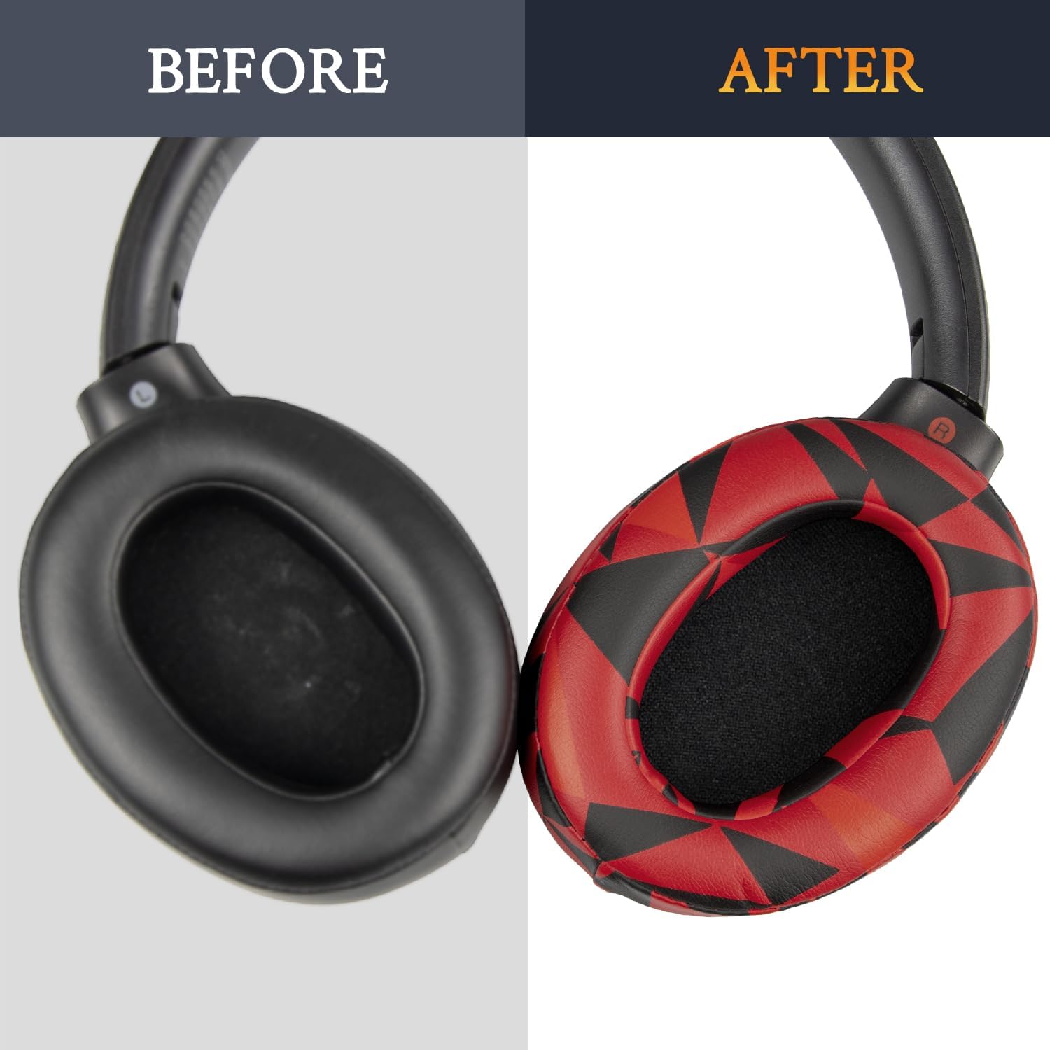 SOULWIT Earpads for Sony WH-XB900N, WH-CH710N, WH-CH720N, WH-RF400, MDR-RF895RK - Protein Leather