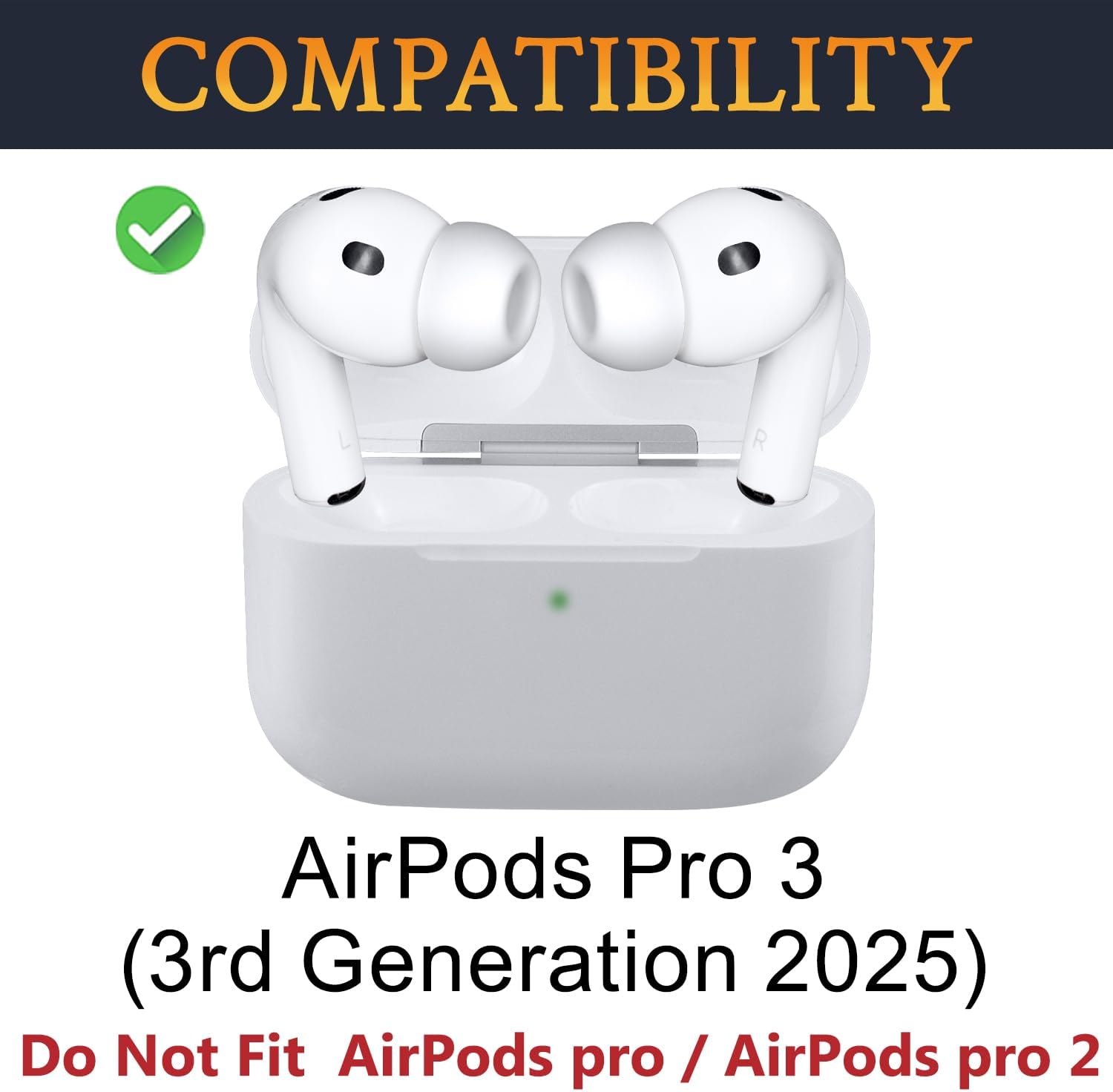 SOULWIT Silicone Ear Tips for AirPods Pro 3 - 5 pairs