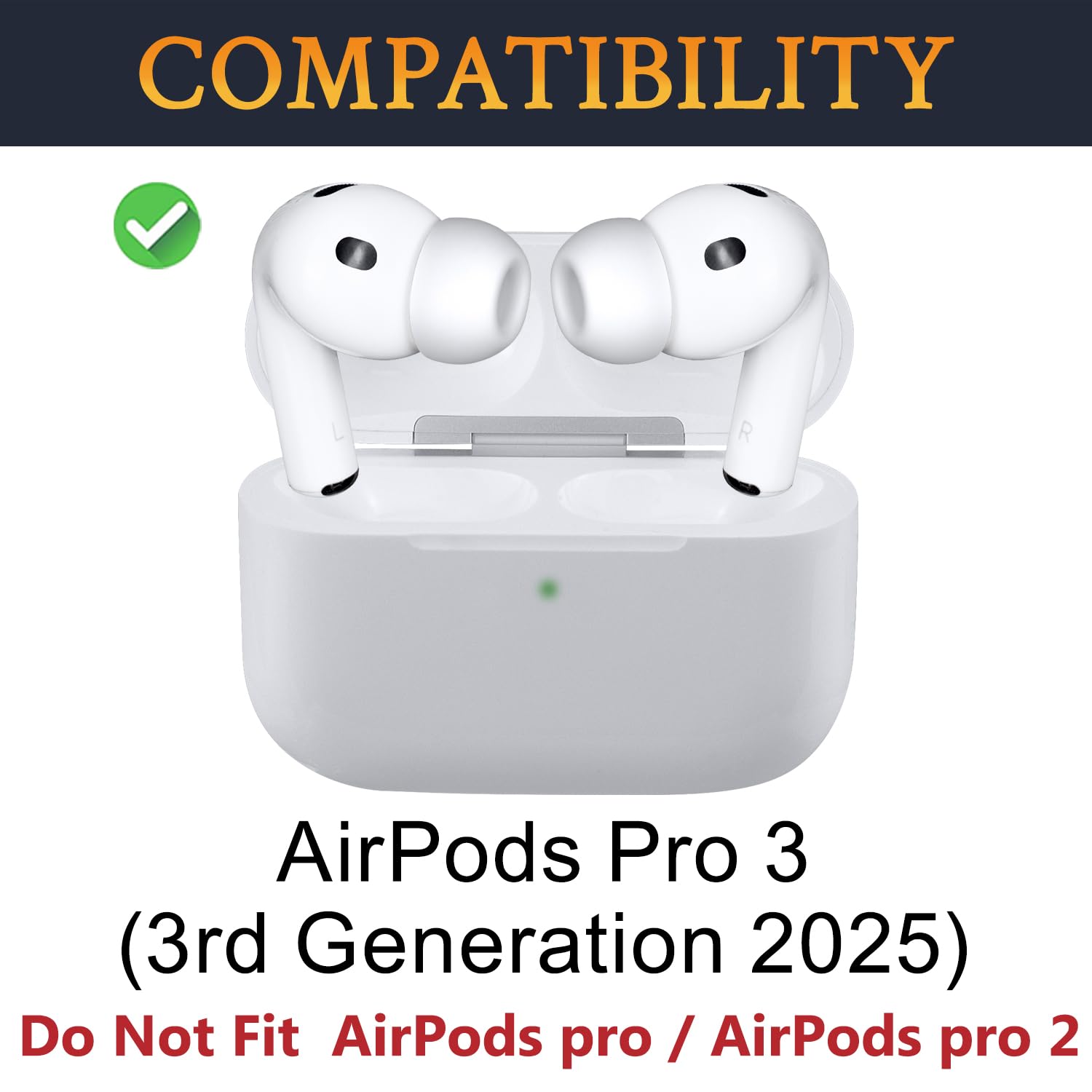 SOULWIT Silicone Ear Tips for AirPods Pro 3 - 5 pairs