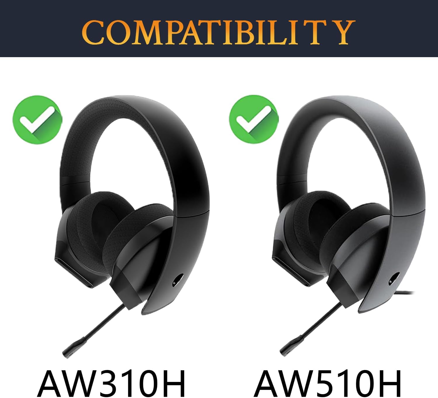 SOULWIT Earpads for Alienware AW310H/AW510H - Cooling Gel