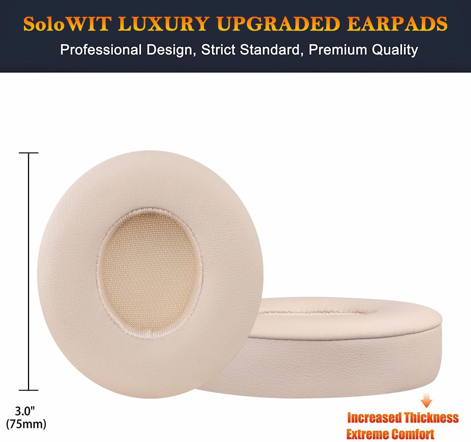 SoloWIT Earpads for Beats Solo 2 & Solo 3 - Protein Leather