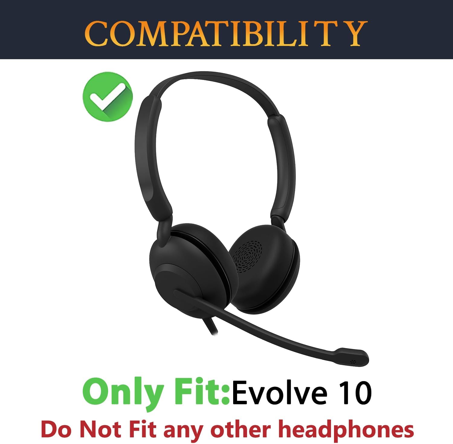 SOULWIT Earpads for Jabra Evolve 10 - Protein Leather