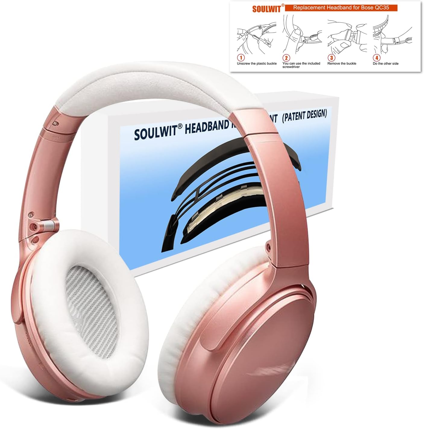 SOULWIT Headband for Bose QuietComfort 35 Series