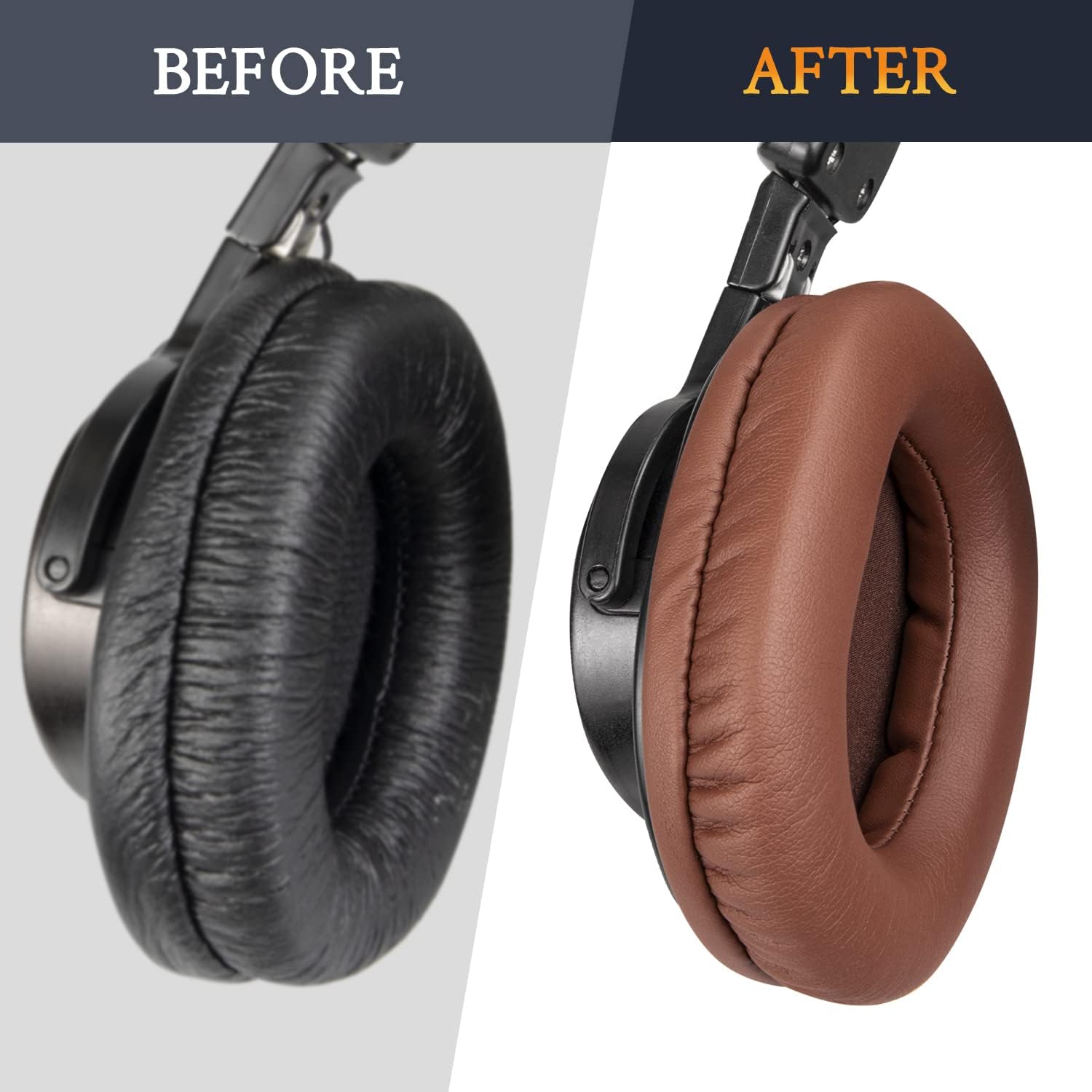 SOULWIT Earpads for Sony MDR-7506, MDR-V6, MDR-V7, MDR-CD900ST - Protein Leather