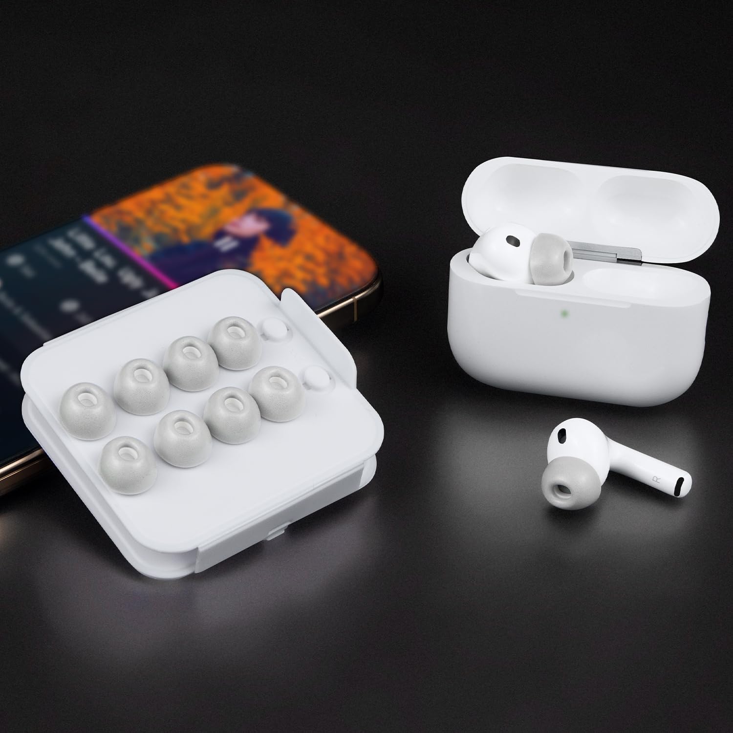SOULWIT Memory Foam Ear Tips for AirPods Pro 3 - 5 pairs