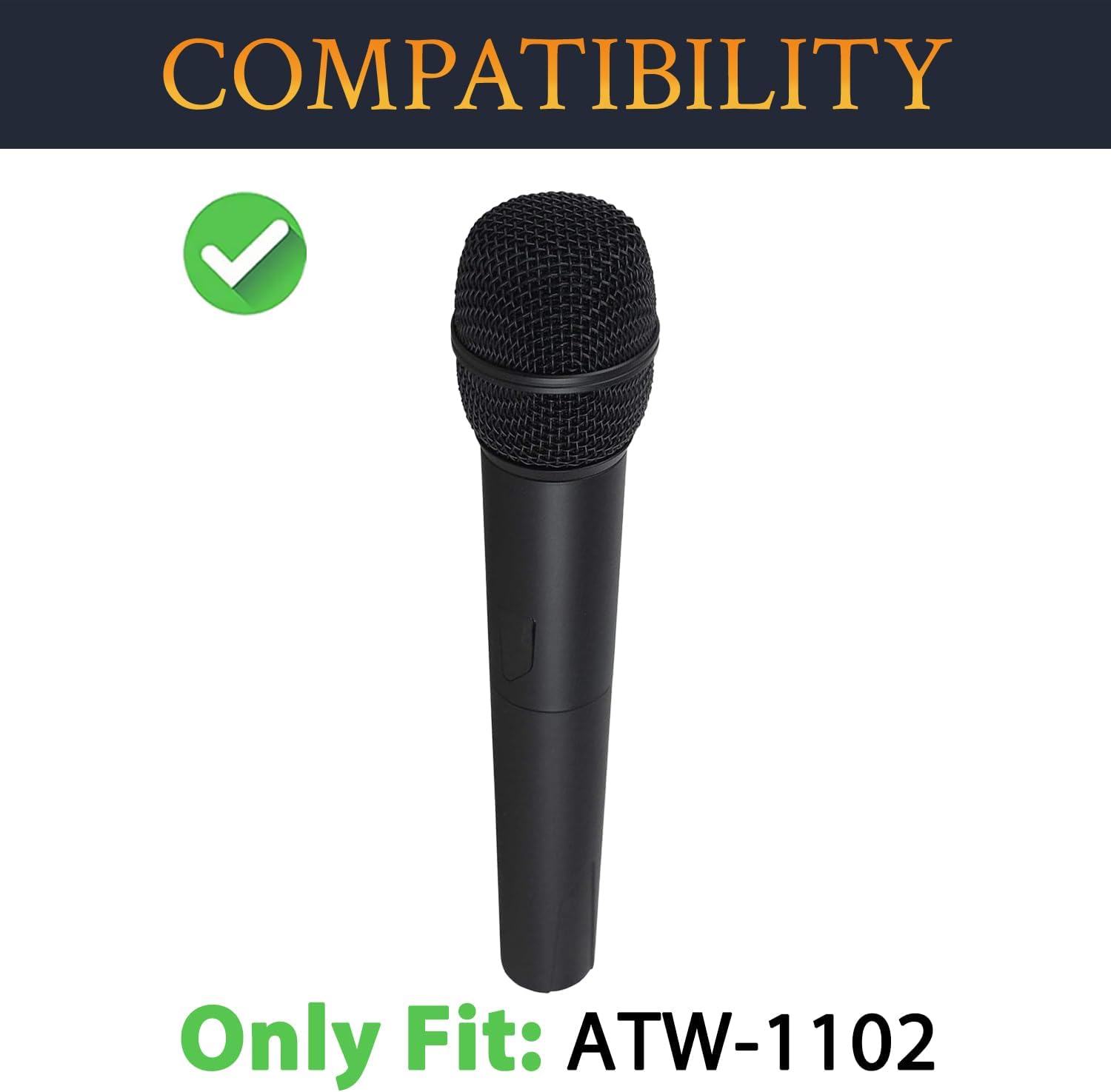 SOULWIT 2Pcs Microphones Pop Filter for Audio-Technica ATW-1102