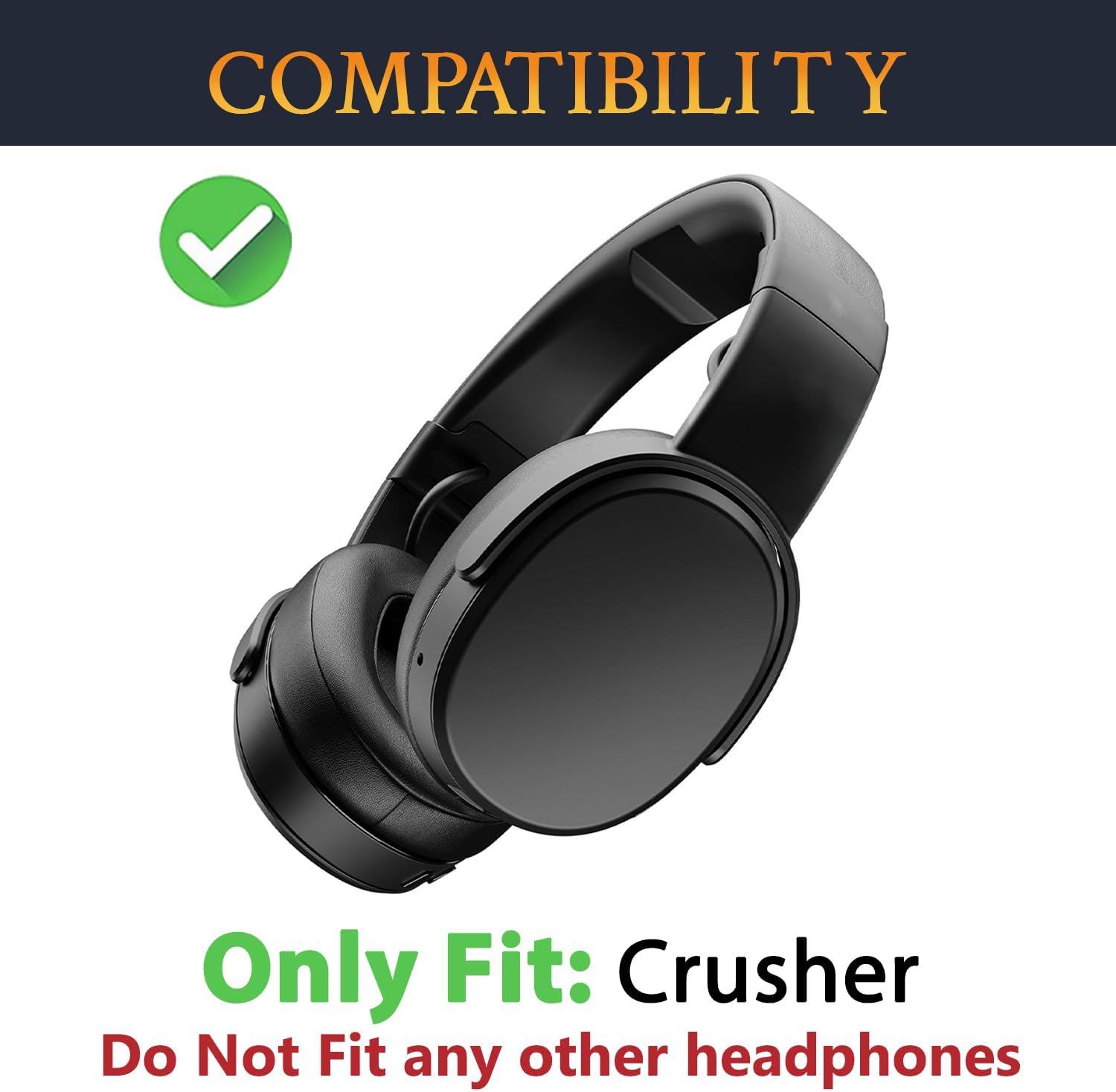 SOULWIT Headband Side Cover Slider for Skullcandy Crusher Wireless
