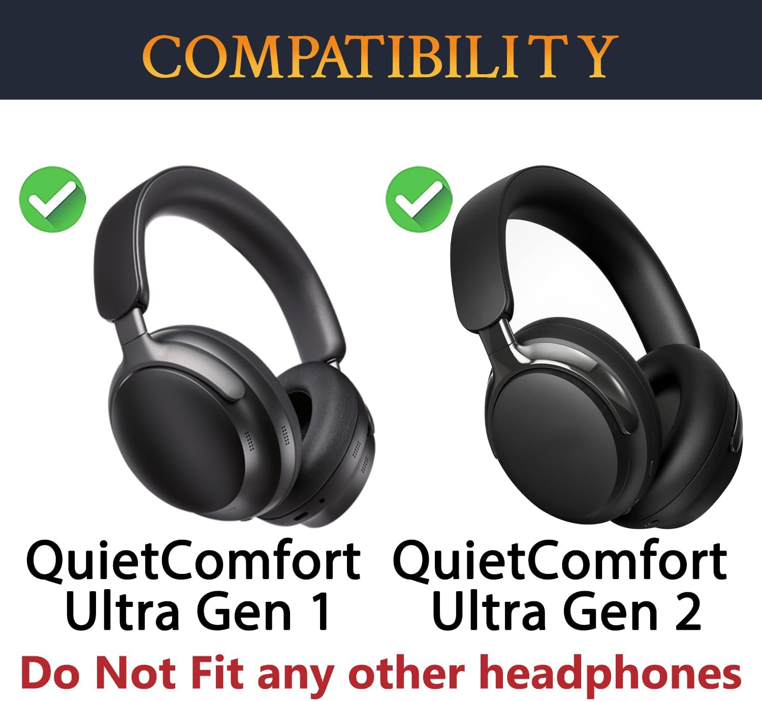 SOULWIT Earpads for Bose QuietComfort Ultra - Micro Suede